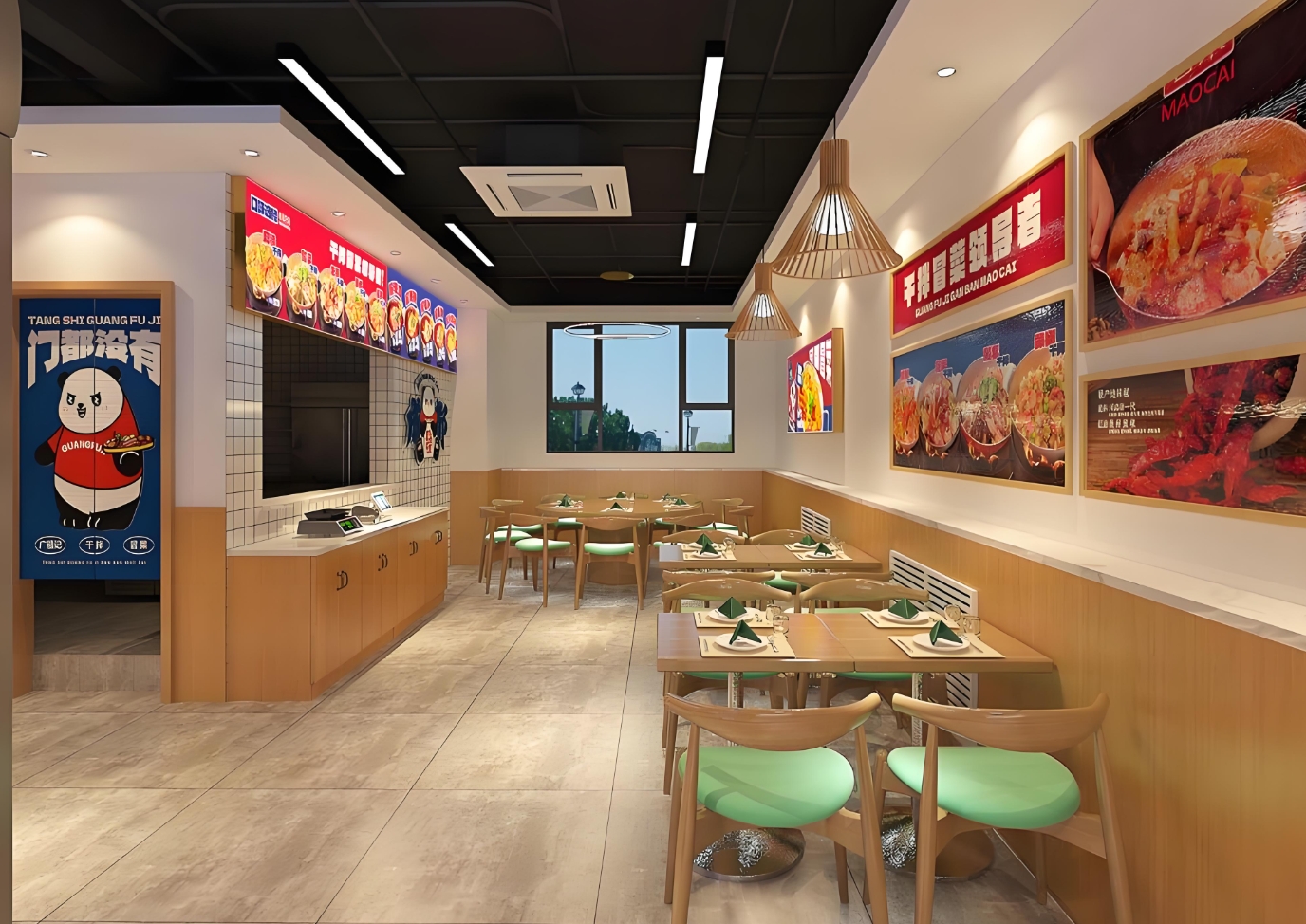 沈阳老式麻辣烫店装修